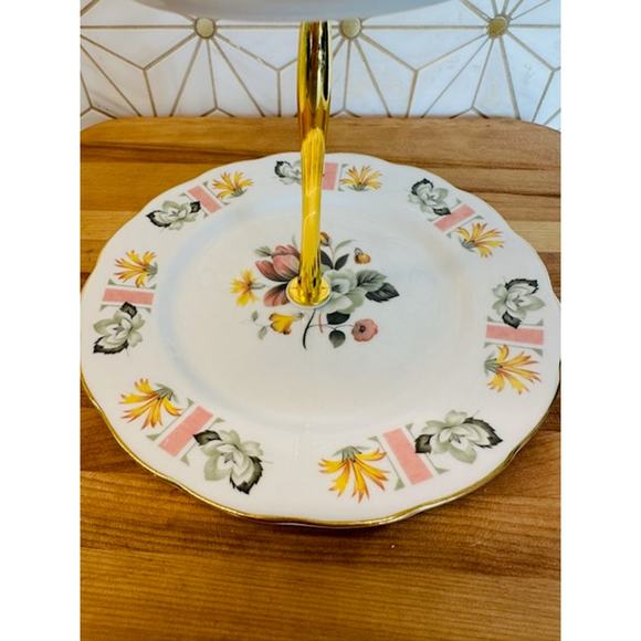 Two-Tier Jewelry Trinket Stand | Vintage China - Picture 4 of 6